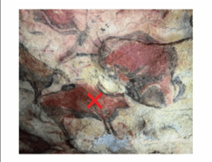 Analyzed location from Altamira cave © J. Tapia